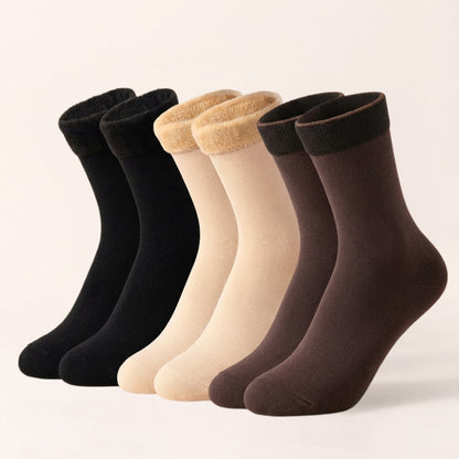 Fleece-Lined Socks (6 Assorted Pairs)