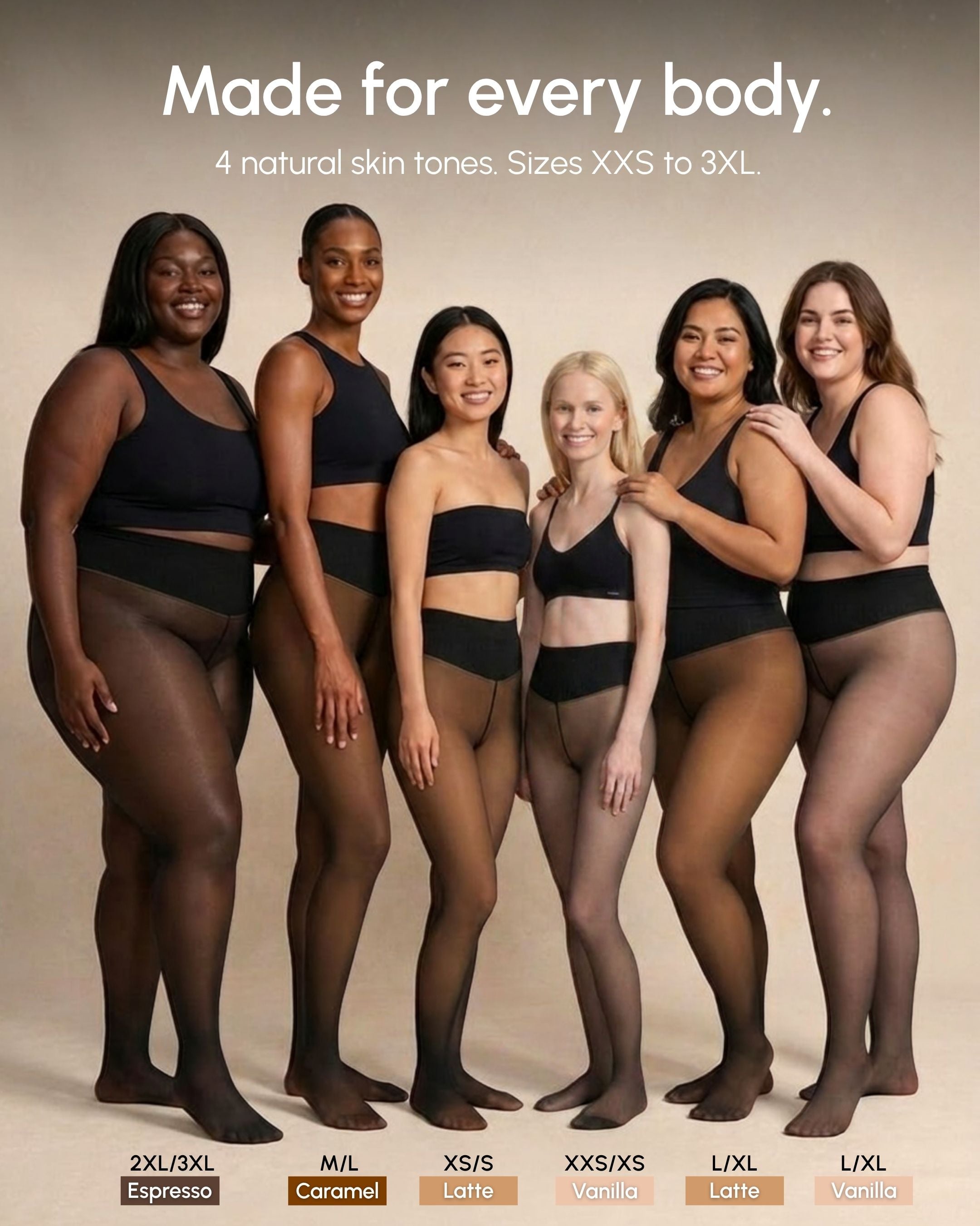 Sheer Illusion Fleece-Lined Tights