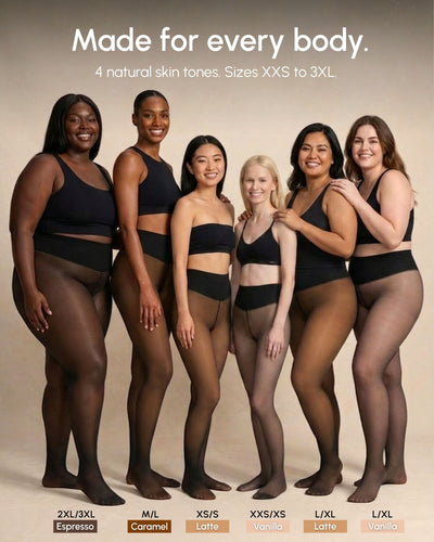 Sheer Illusion Fleece-Lined Tights