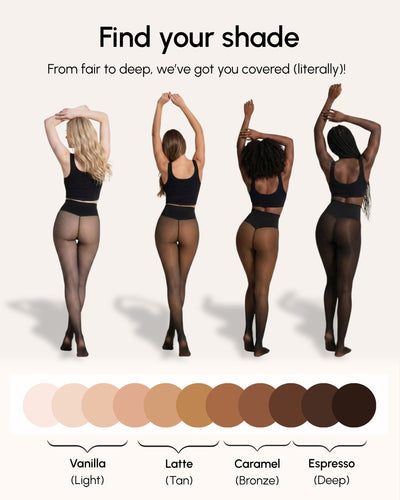 Sheer Illusion Fleece-Lined Tights