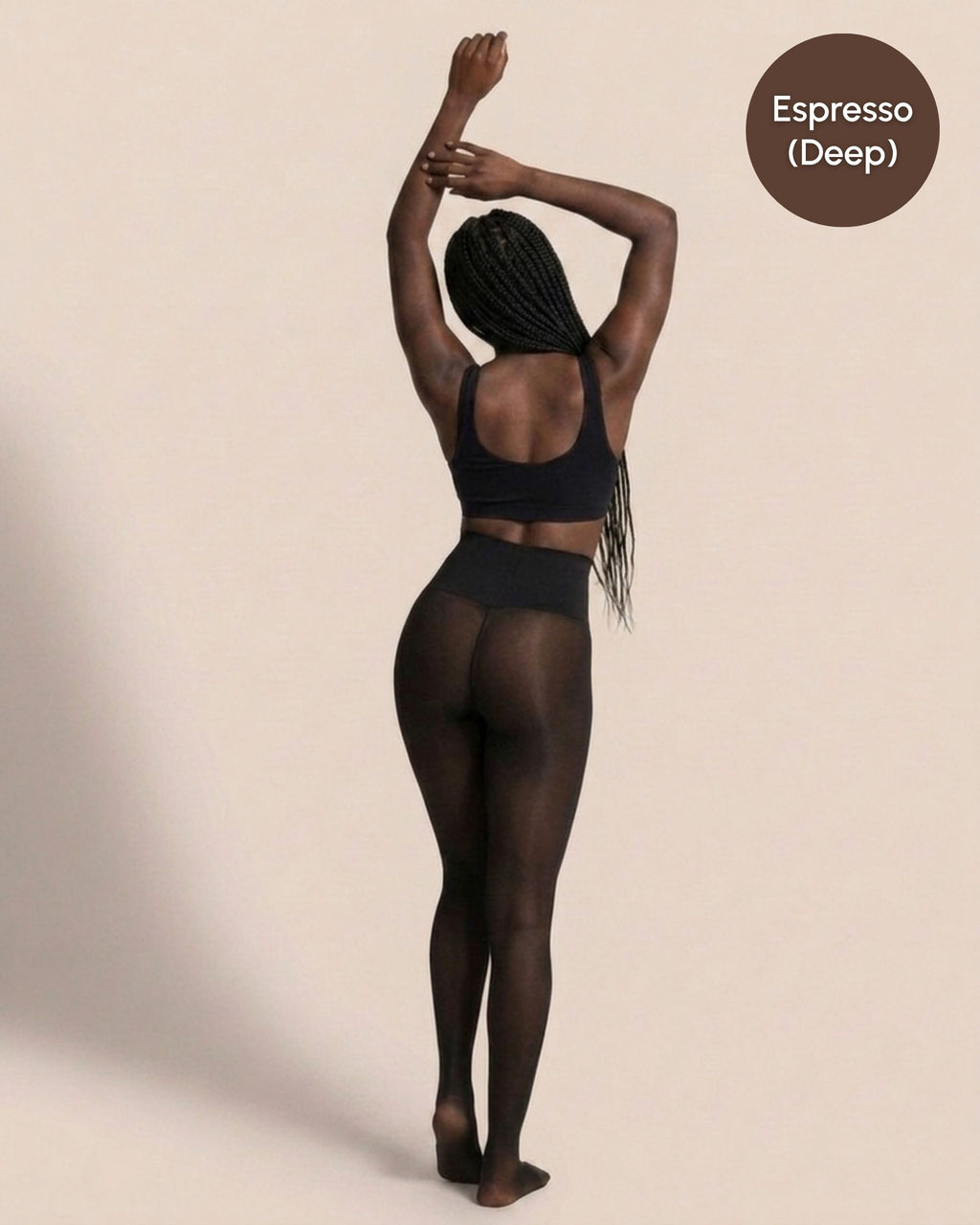 Sheer Illusion Fleece-Lined Tights