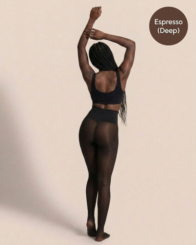 Sheer Illusion Fleece-Lined Tights