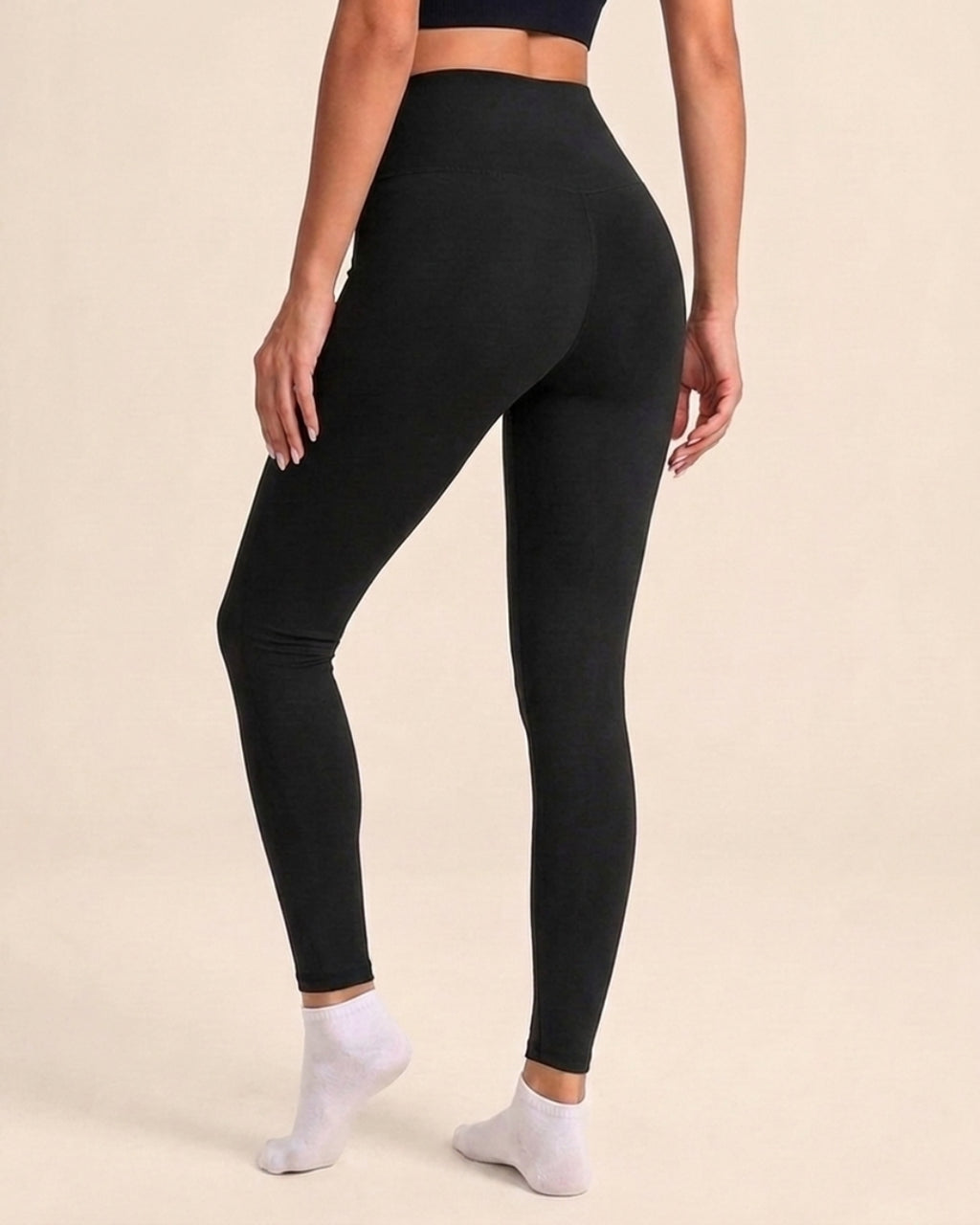 High Waisted Fleece Lined Leggings