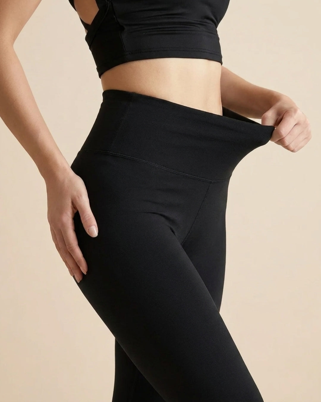 High Waisted Fleece Lined Leggings