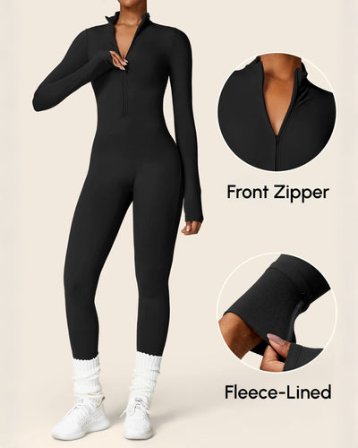Thermal Zip-Up Jumpsuit