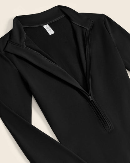 Fleece-Lined Zip-Up Jumpsuit