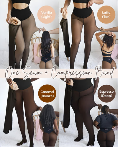 Sheer Illusion Fleece-Lined Tights