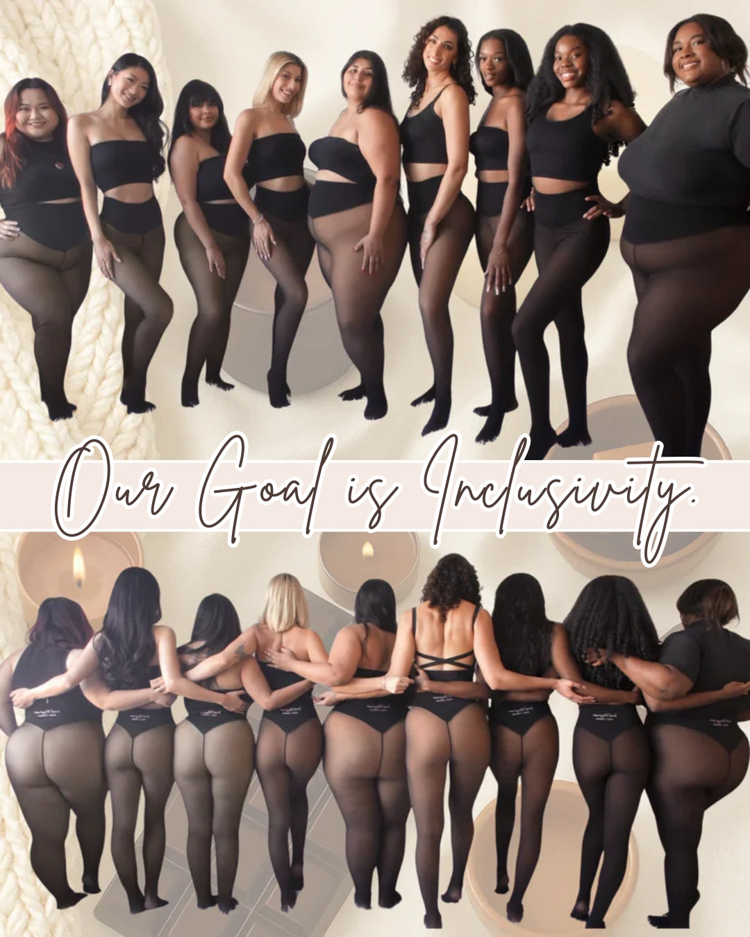 Sheer Illusion Fleece-Lined Tights